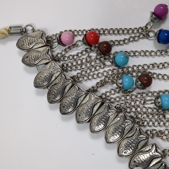 Gypsy Multi Layer Beaded Necklace - Picture 3 of 7